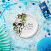 Dood aan mijn 20e verjaardag schedel papieren bordje (Feest)