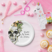 Dood aan mijn 20e verjaardag schedel papieren bordje (Feest)