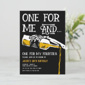 Dood aan mijn 40s uitnodiging (Staand voorkant)