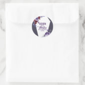 Dood aan mijn dertigers Bloemen 40ste verjaardagsf Ronde Sticker (Tas)