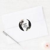 Dood aan mijn dertigers Bloemen 40ste verjaardagsf Ronde Sticker (Envelop)