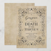 Dood aan mijn dertigers Halloween 40ste verjaardag Kaart (Voorkant / Achterkant)