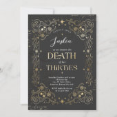 Dood aan mijn dertigers Halloween 40ste verjaardag Kaart (Voorkant)