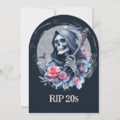 Dood aan mijn jeugd Grim Reaper 30ste verjaardagsf Kaart (Achterkant)