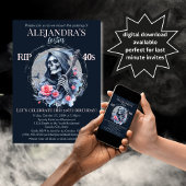 Dood aan mijn jeugd Grim Reaper 50ste verjaardagsf Kaart