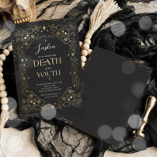 Dood aan mijn jeugd Halloween elke leeftijd verjaa Kaart