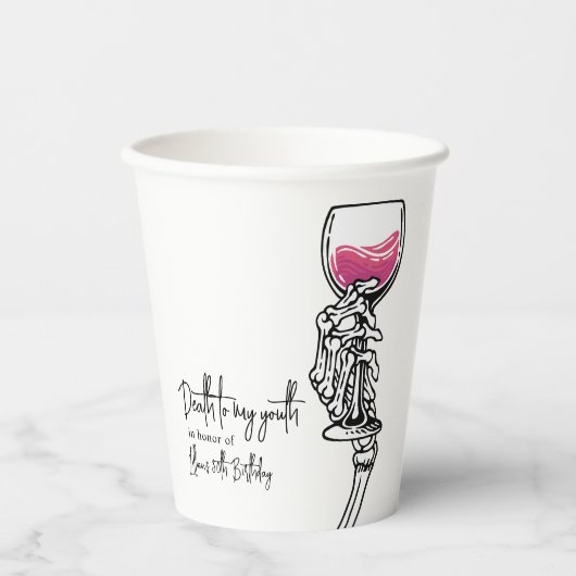 Dood aan mijn jeugd papieren bekers (Voorkant)