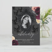 Dood aan mijn jeugd rouwkaart kaart (Staand voorkant)