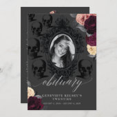 Dood aan mijn jeugd rouwkaart kaart (Voorkant / Achterkant)