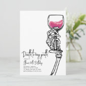 Dood aan mijn jeugd verjaardag uitnodiging (Staand voorkant)