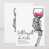 Dood aan mijn jeugd verjaardag uitnodiging (Voorkant / Achterkant)