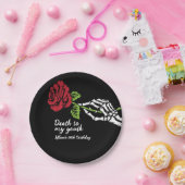 Dood aan mijn jeugd verjaardag uitnodiging papieren bordje (Feest)