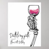 Dood aan mijn jeugd verjaardag uitnodiging poster (Voorkant)