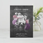 Dood aan mijn jeugdfeest | Gothic Partij Invi Kaart (Staand voorkant)