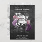 Dood aan mijn jeugdfeest | Gothic Partij Invi Kaart (Voorkant / Achterkant)