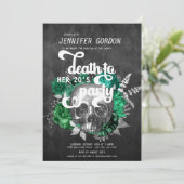 Dood aan mijn jeugdfeest | Gothic Partij Invi Kaart (Staand voorkant)