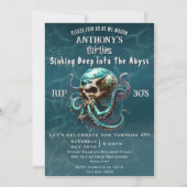 Dood aan mijn jeugdschedel Kraken 40e verjaardagsf Kaart (Voorkant)