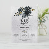 Dood aan mijn Single Life Bachelorette uitnodiging (Staand voorkant)