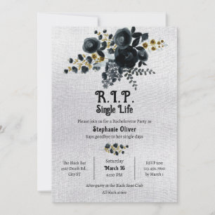 Dood aan mijn Single Life Bachelorette uitnodiging