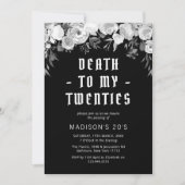 Dood aan mijn Twenties 30th Birthday Party Kaart (Voorkant)