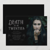 Dood aan mijn twintiger Foto 30e verjaardag Kaart (Voorkant / Achterkant)