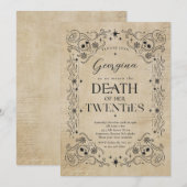 Dood aan mijn twintiger Halloween 30ste verjaardag Kaart (Voorkant / Achterkant)
