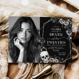 Dood aan mijn twintiger jaren Bloemen 30e verjaard Kaart