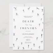 Dood aan mijn twintiger jaren Halloween 30e verjaa Kaart (Voorkant)