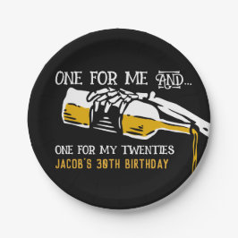 Dood aan mijn twintiger jaren papieren bordje