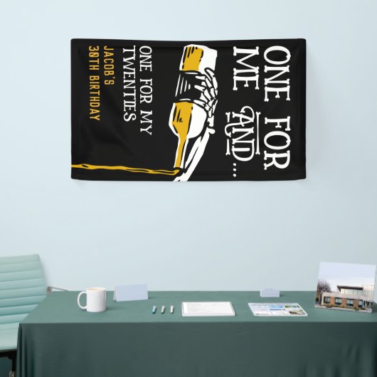 Dood aan mijn twintiger jaren spandoek (Beurs)