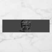 Dood aan mijn twintiger jaren waterfles etiket (Enkel label)