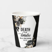 Dood aan mijn twintigers bloemenfeest 30ste verjaa papieren bekers (Voorkant)