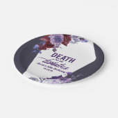 Dood aan mijn twintigers bloemenfeest 30ste verjaa papieren bordje (Gekanteld)