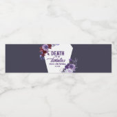 Dood aan mijn twintigers bloemenfeest 30ste verjaa waterfles etiket (Enkel label)