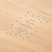 Dood aan mijn twintigers Halloween 30e verjaardag Acryl Uitnodigingen (Laagn)