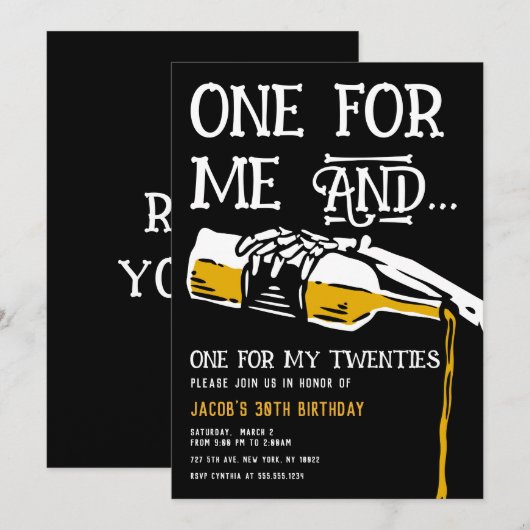 Dood aan mijn uitnodiging van 20. (Voorkant / Achterkant)