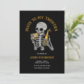 Dood aan mijn uitnodiging van 20. (Staand voorkant)