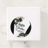 Dood aan mijn veertig bloemen 50ste verjaardagsfee bedankjes labels (In situ)