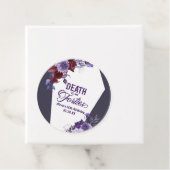 Dood aan mijn veertig bloemen 50ste verjaardagsfee bedankjes labels (In situ)