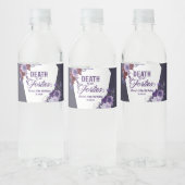 Dood aan mijn veertig bloemen 50ste verjaardagsfee waterfles etiket (Flessen)