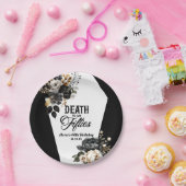 Dood aan mijn vijftiger bloemenfeest 60ste verjaar papieren bordje (Feest)