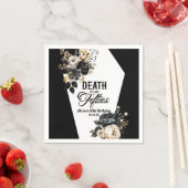 Dood aan mijn vijftiger bloemenfeest 60ste verjaar servet (Insitu)