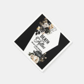 Dood aan mijn vijftiger bloemenfeest 60ste verjaar servet (Hoek)