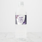 Dood aan mijn vijftiger bloemenfeest 60ste verjaar waterfles etiket (Voorkant)