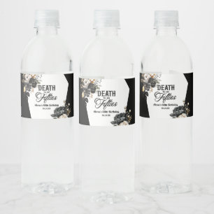 Dood aan mijn vijftiger bloemenfeest 60ste verjaar waterfles etiket