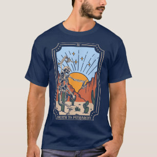 Dood aan patriarchy Tarot Card Skeleton Girl Power T-shirt