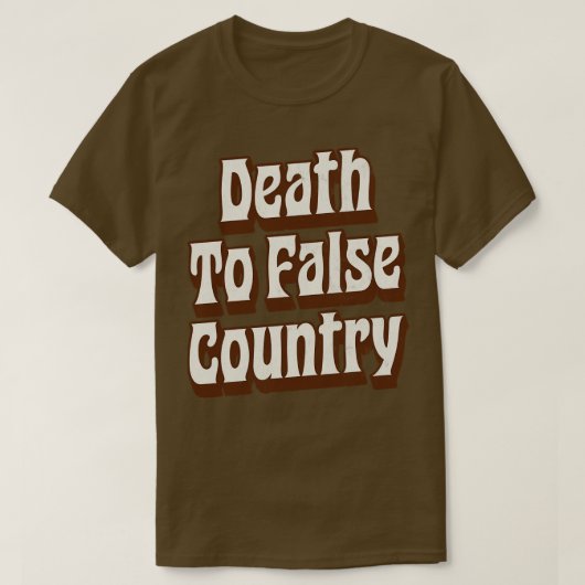 Dood aan vals land t-shirt (Design voorkant)