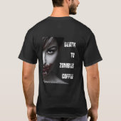 Dood aan Zombies Coffee (Mannen) T-Shirt (Achterkant)