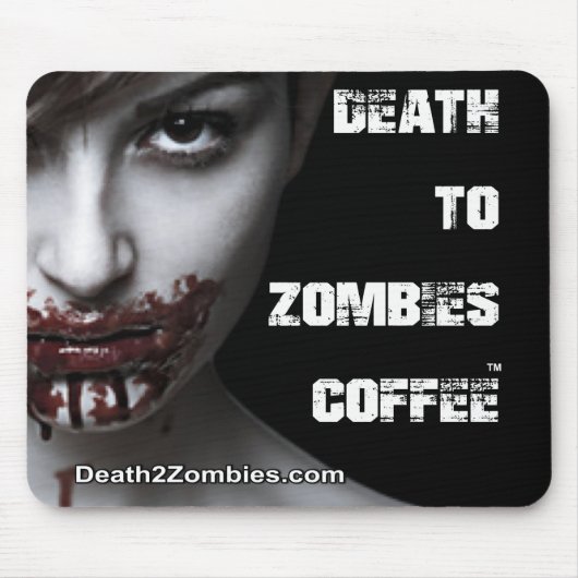 Dood aan Zombies Coffee Muismat (Voorkant)