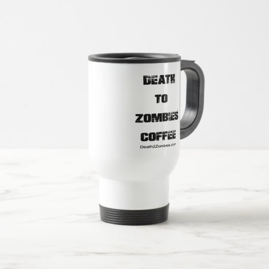 Dood aan Zombies Coffee Reisbeker (Voorkant rechts)